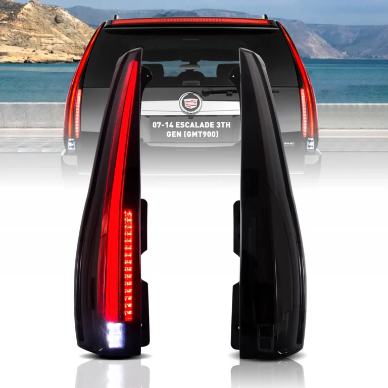 2007 Escalade Tail lights (07-14) Upgrade 15 Style With LED Sequential Smoked