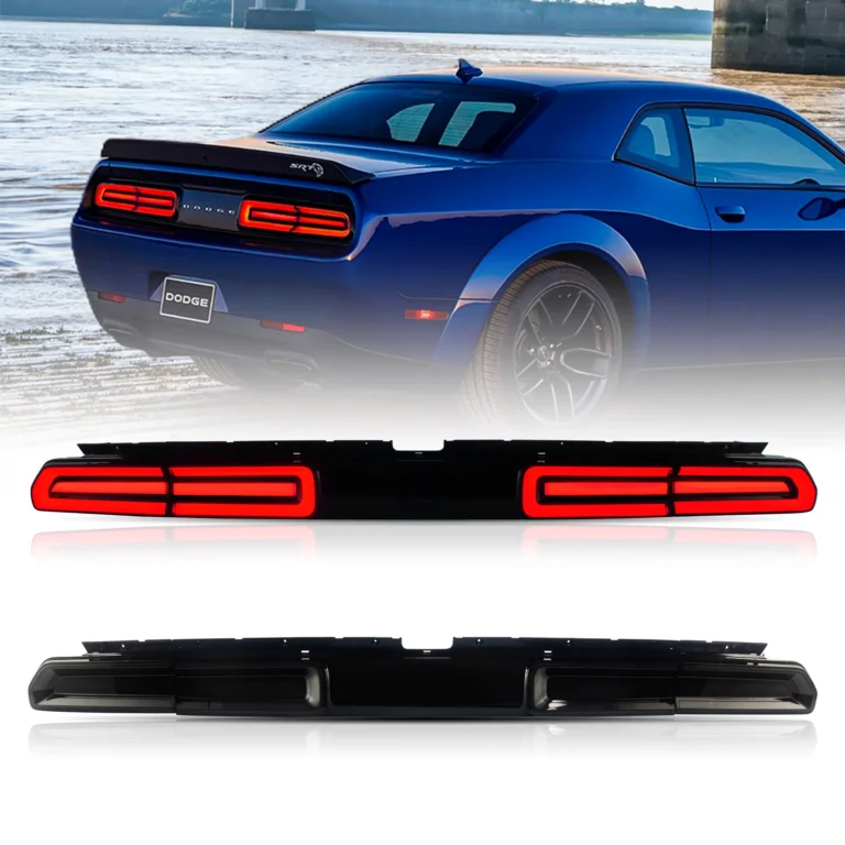2008-2014 Challenger Tail lights Latest LED STyle Smoked Red