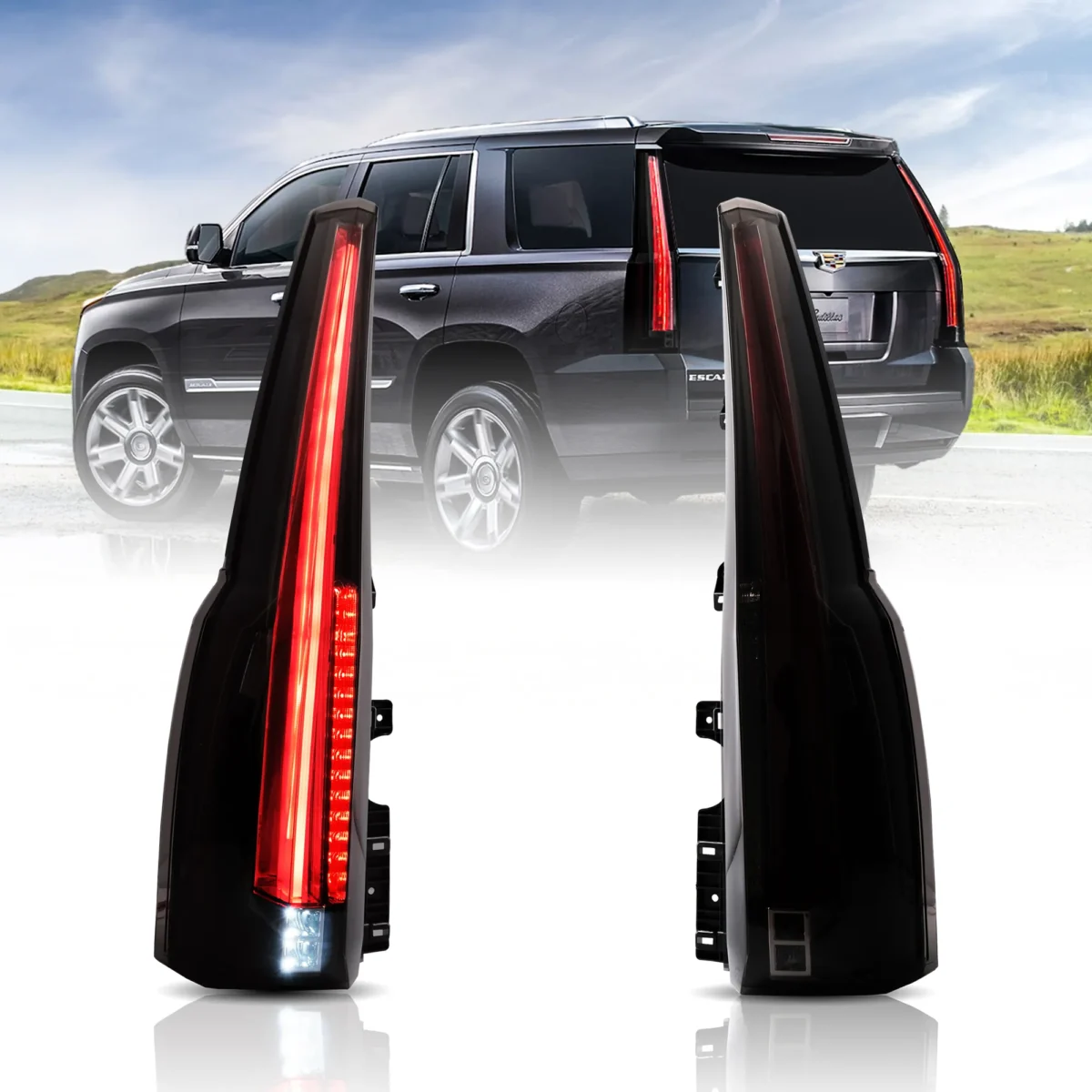2015 Suburban Tail lights (15-20) Upgrade With Escalade Style Smoked