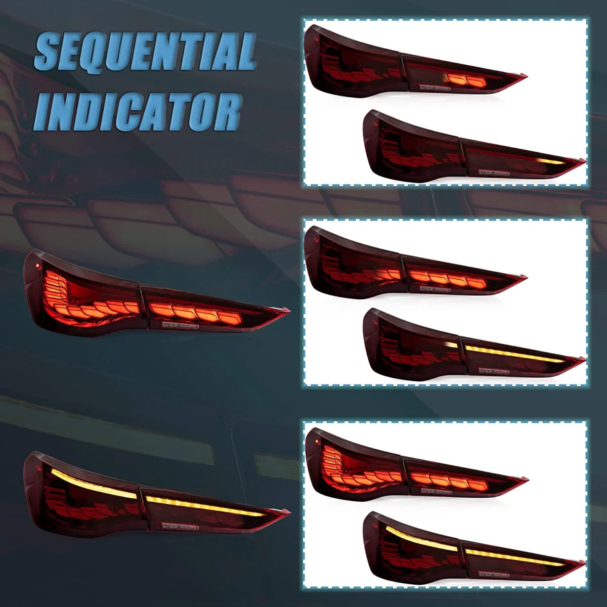 21-24 BMW 4 Series OLED Tail lights With GTS Style - Image 6