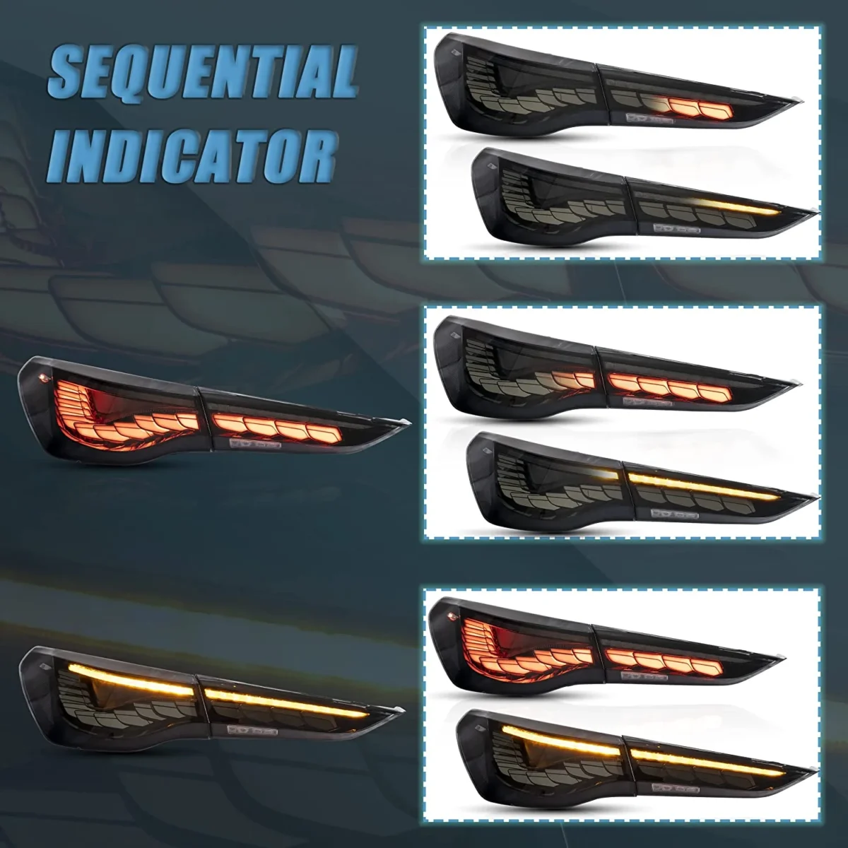 21-24 BMW 4 Series OLED Tail lights With GTS Style - Image 7