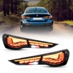 21-24 BMW 4 Series OLED Tail lights With GTS Style Smoked