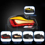BMW F22 / F87 M2 GTS Style Tail lights With OLED Function Show Smoked