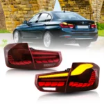 BMW F30 GTS Tail lights With Cool OLED Dragon Scales Style (12-19) Red