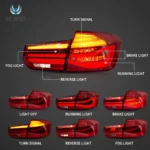 BMW F30 LCI Tail lights Upgrade With All LED (12-18) - Image 5