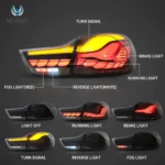 BMW F32 GTS Tail lights Replacement OLED Sequential - Image 4