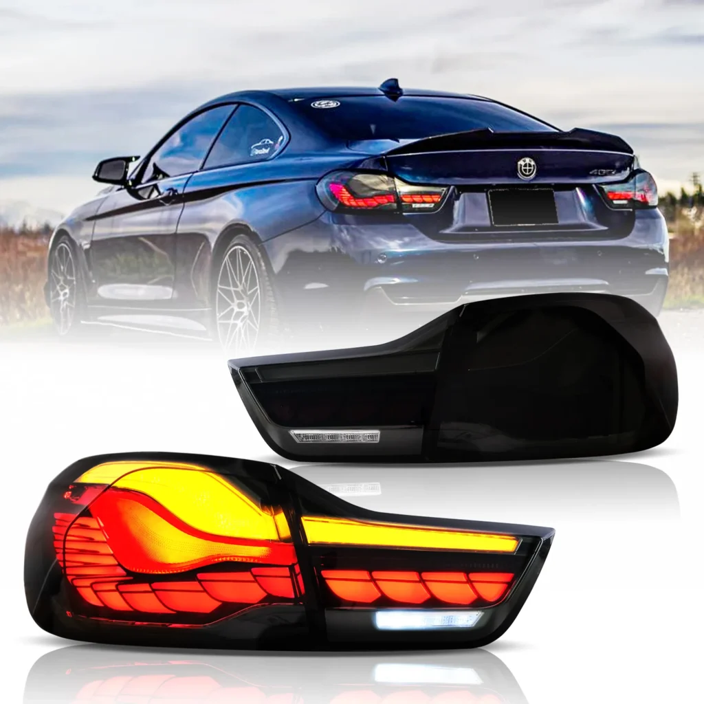 BMW F32 GTS Tail lights Replacement OLED Sequential Smoked