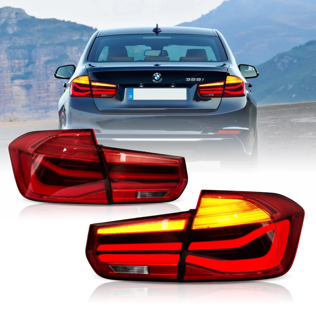 BMW F80 M3 LCI Tail lights With LED Sequential Red
