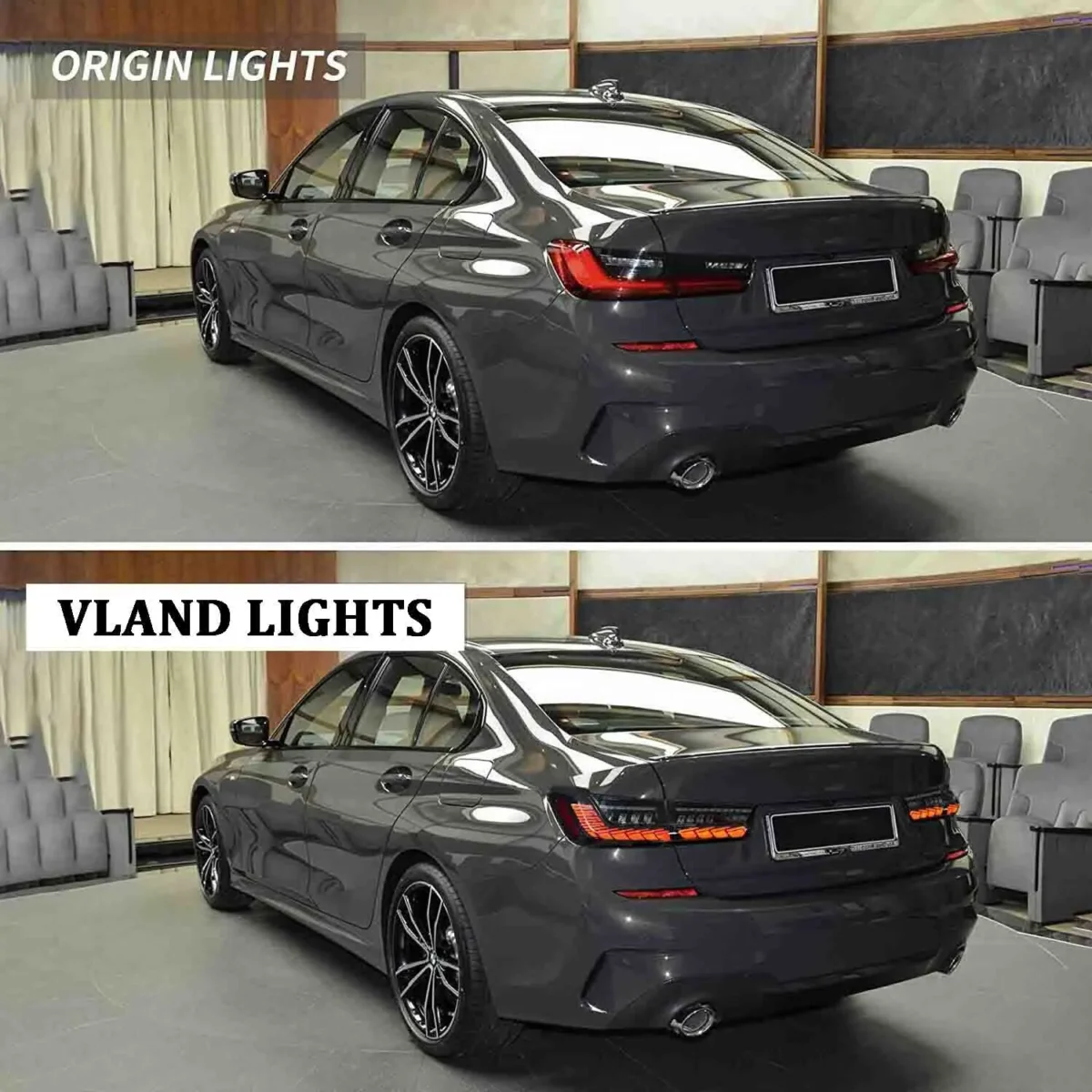 BMW G20 GTS Tail lights With Dynamic OLED Before and After - Wooncar