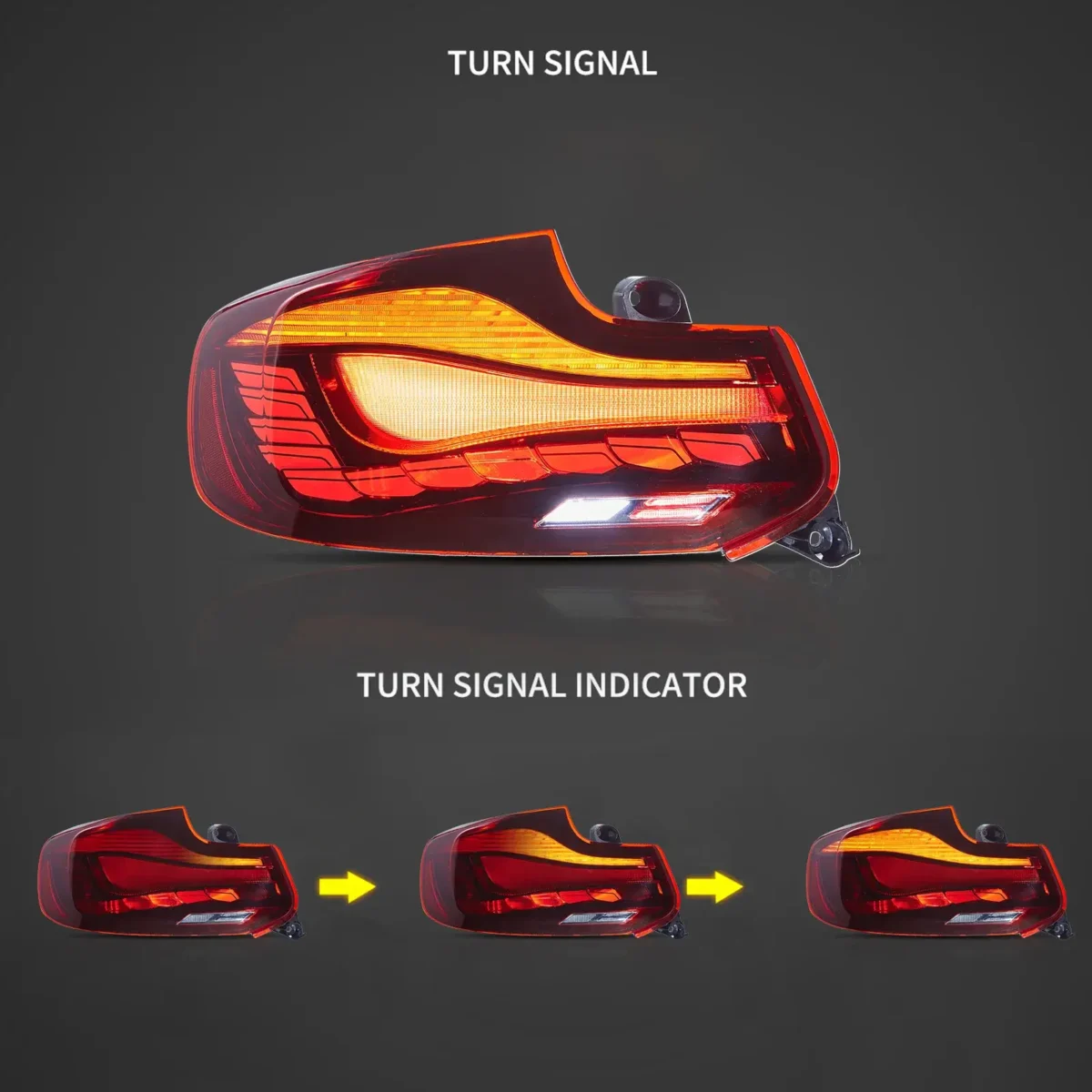 BMW M2 GTS Tail lights With Real OLED Dynamic Sequential - Image 5