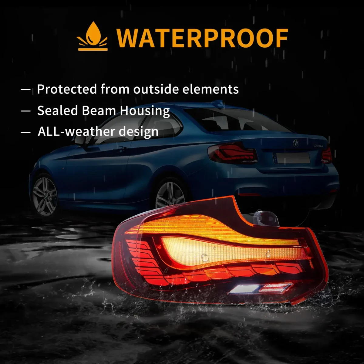 BMW M2 GTS Tail lights With Real OLED Dynamic Sequential - Image 15