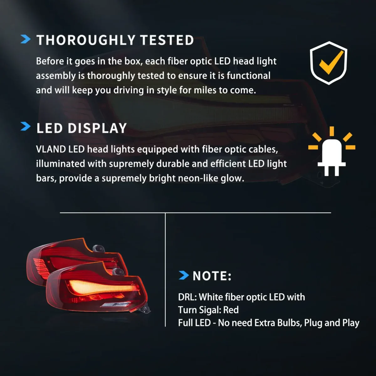 BMW M2 GTS Tail lights With Real OLED Dynamic Sequential - Image 16