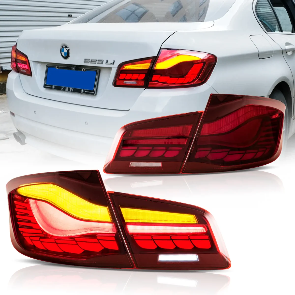 F10 M5 Tail lights Upgrade To OLED GTS Style Red