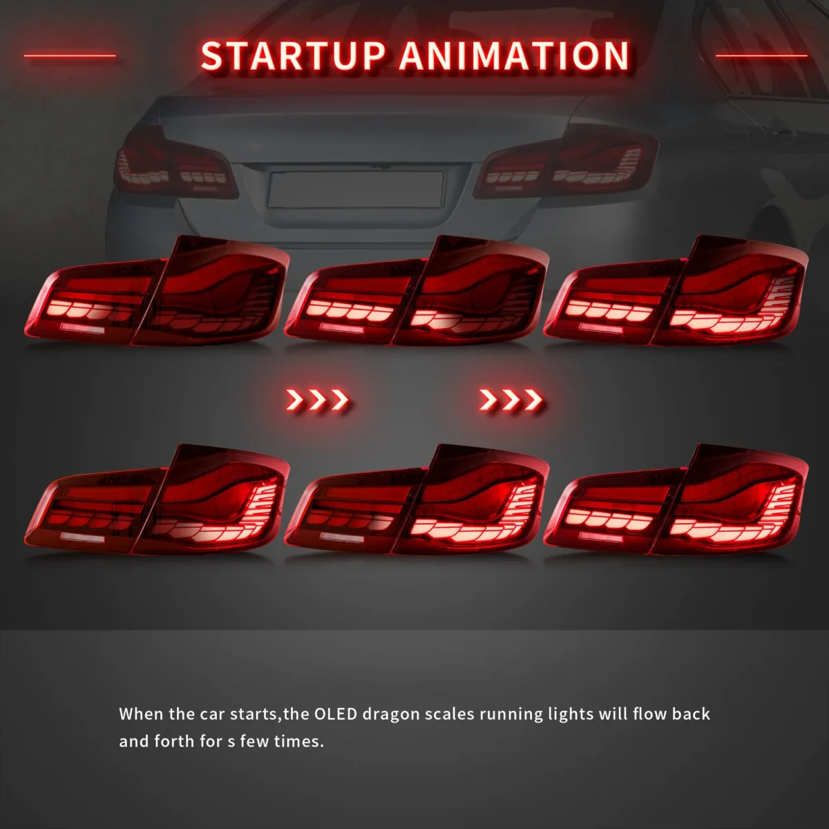 F10 M5 Tail lights Upgrade To OLED GTS Style Start Up