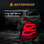 01-07 Toyota Highlander Tail light Assembly With Full LED - Image 7