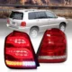 2006 Toyota Highlander Tail light Assembly (01-07) With Full LED Red Clear