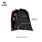 2006 Toyota Highlander Tail light Assembly (01-07) With Full LED Wiring Harness