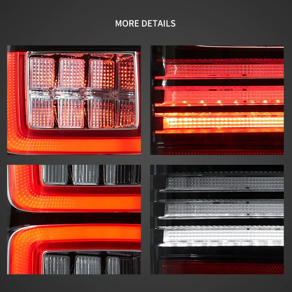 07-13 Chevy Silverado Tail lights Replacement With LED Square - Image 4