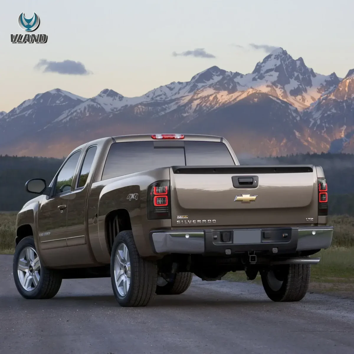 07-13 Chevy Silverado Tail lights Replacement With LED Square - Image 6