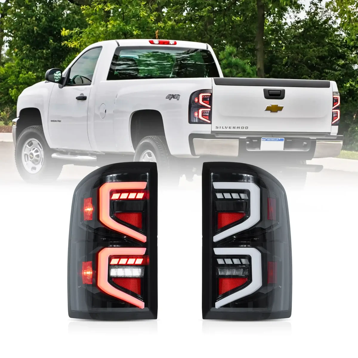 2008 GMC Sierra Tail lights Replacement With B Sharp LED Sequential C
