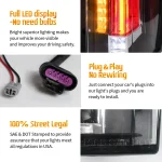 07-14 Chevy Tahoe Tail lights Aftermarket Escalade LED Style - Image 7