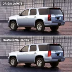 2007 Yukon Tail lights (07-140 Denali Aftermarket Full LED Before and After