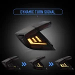 10th Gen Civic Hatchback Tail lights (17-21) Type R LED Sequential Sequential Turn Signal
