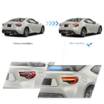 Vland Tail Light Frs (13-17) Upgrade With LED Sequential Before and After