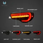 Vland Tail Light Frs (13-17) Upgrade With LED Sequential Function Show Smoked
