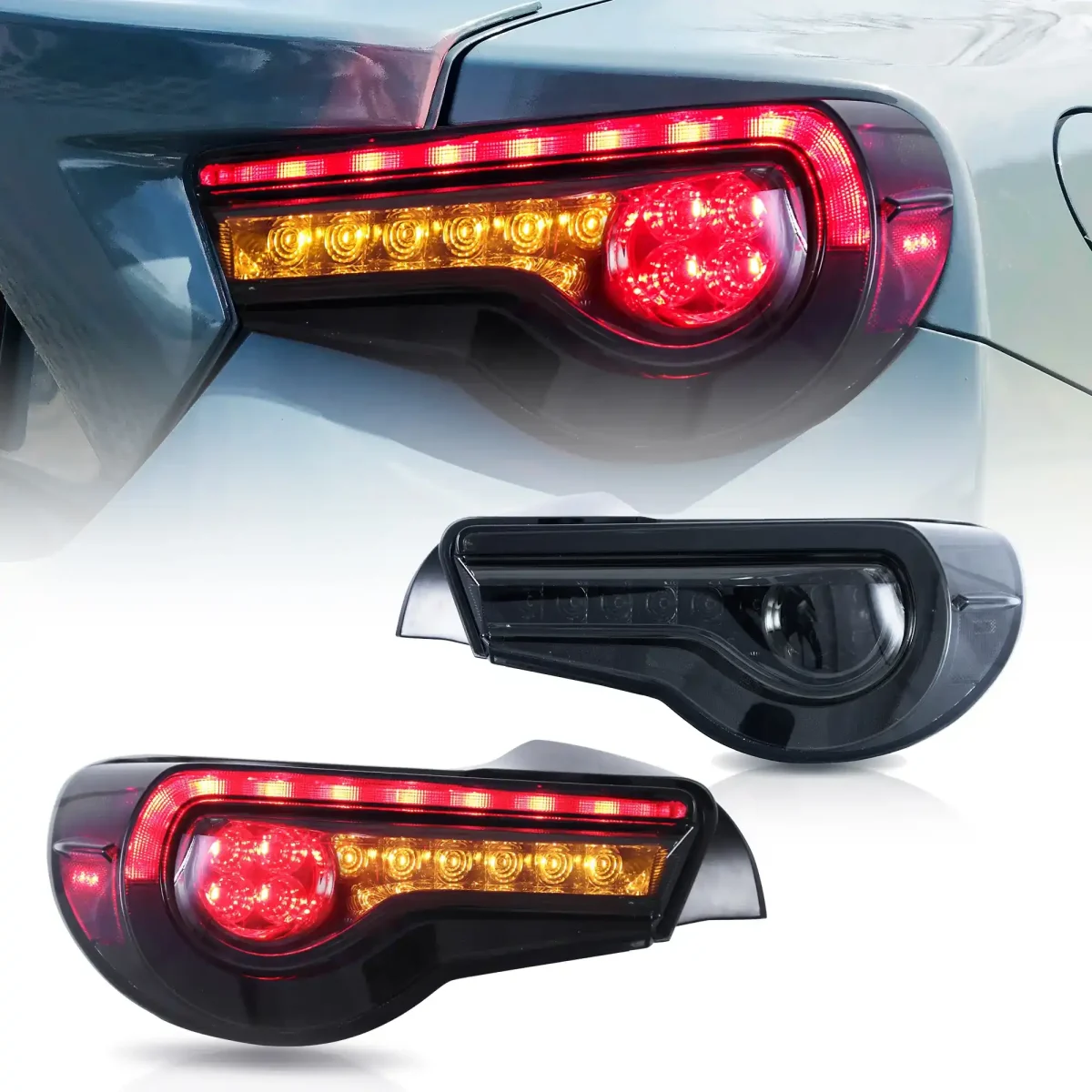 2013 FRS Tail lights (13-17) Customized Kit By Vland Smoked