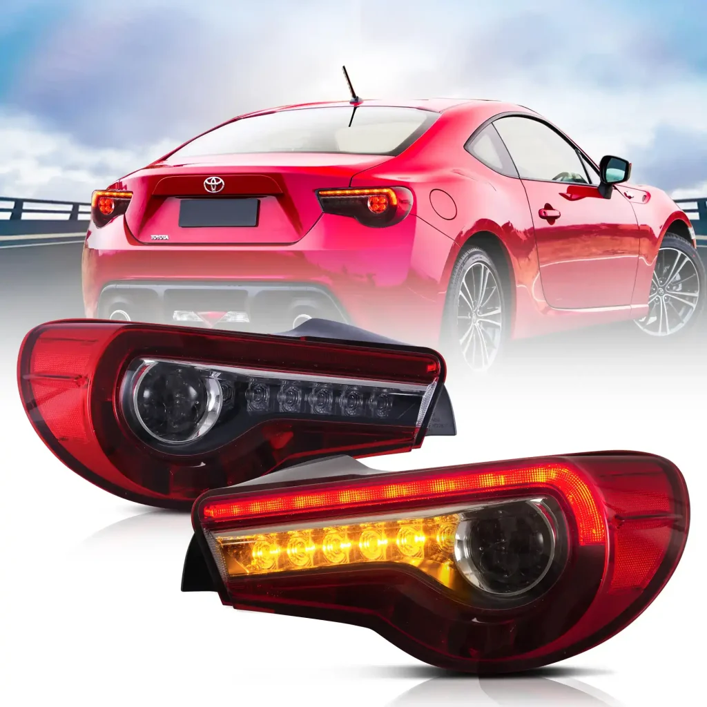 2017 BRZ Tail lights (13-20) Customized Kit By Vland Red