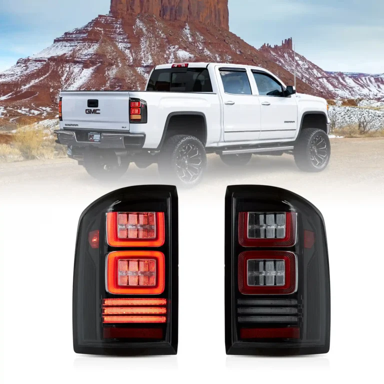 2015 GMC Sierra Tail lights (14-18) Replacement With LED Square Style