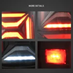 2014-2018 GMC Sierra Tail lights Upgrade X shape Full LED Detail