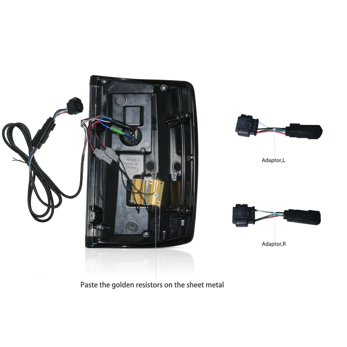2014-2018 GMC Sierra Tail lights Upgrade X shape Full LED Wiring Harness