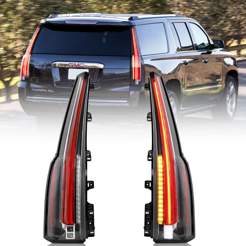 2015 GMC Yukon Tail lights (15-20) Denali Upgrade To Escalade Style Clear