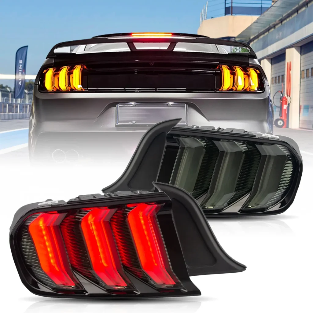 15-23 S550 Mustang Tail lights With 5 Models Sequential Smoked
