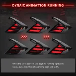 2017 Honda Civic Tail light (16-21) For Sedan Replacement LED Assembly Dynamic Animation Running