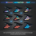 2017 Honda Civic Tail lights (16-21) For Sedan Upgarde To RGB Sequential Dynamic Animation Light