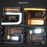 2018-2020 F150 LED Headlights Customized Kit With LED Detail