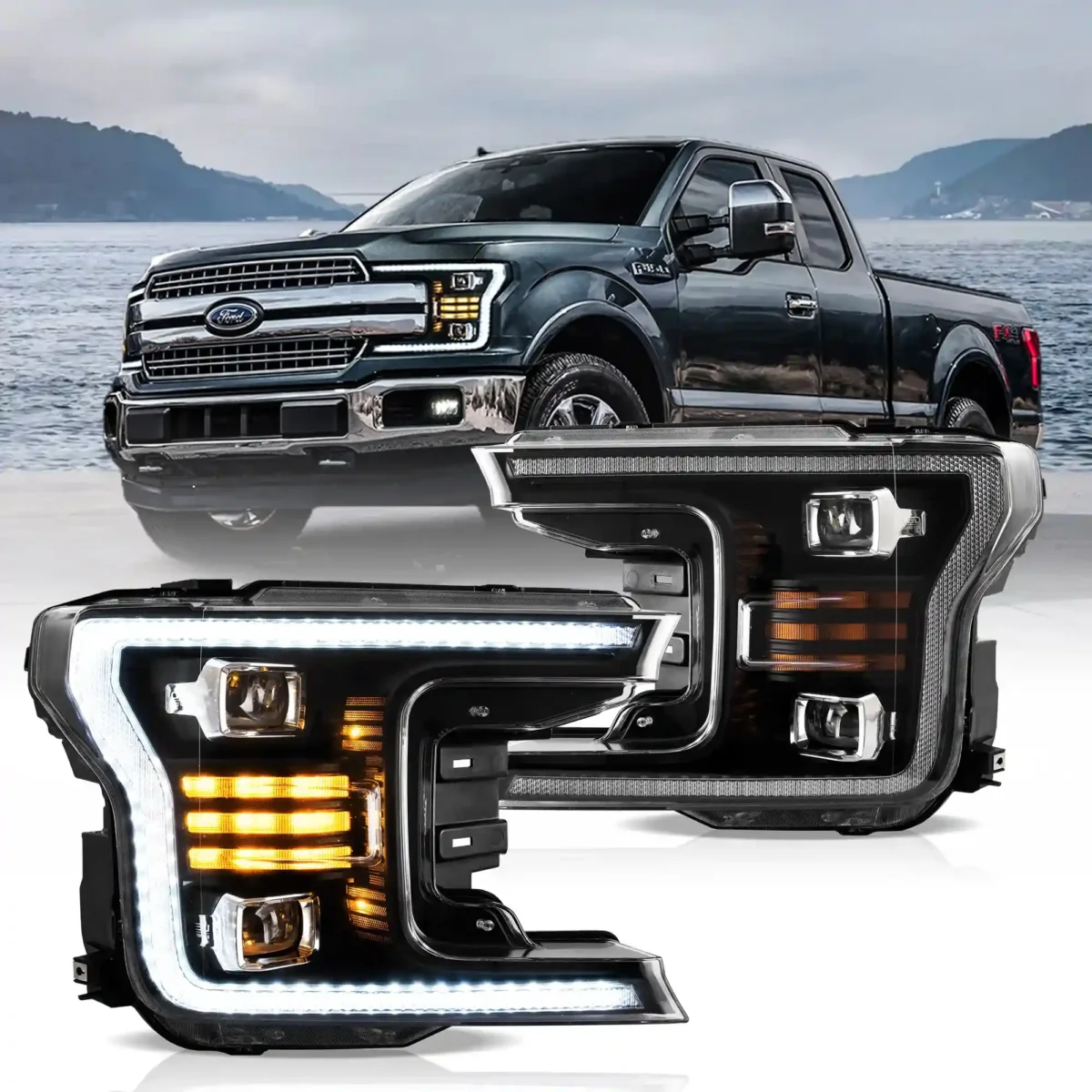 2018 F150 Led Headlights Replacement With Dual Projector