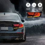 18-22 Honda Accord Tail lights Replacement To LED Flash Style - Image 8