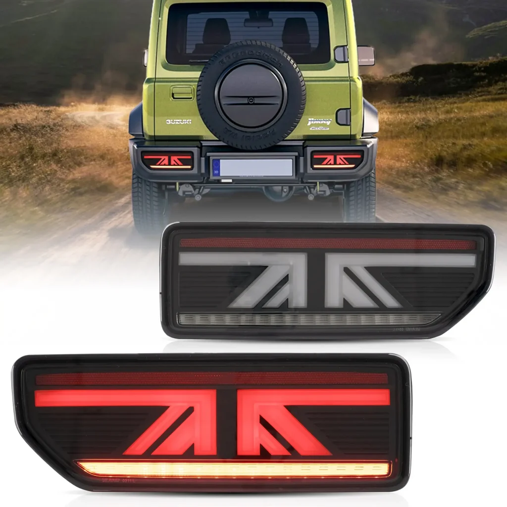 18-24 Suzuki Jimny LED Tail lights With Cool Customized Kit Smoked