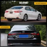 2023 Toyota Camry Tail lights (18-23) With Full LED Lexus Style Before and After