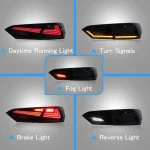 18-24 Toyota Camry Tail lights With Full LED Lexus Style - Image 4