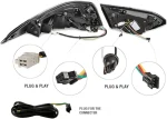 2023 Toyota Camry Tail lights (18-24) With Full LED Lexus Style Wiring Harness