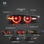 2019 Mazda 3 Tail lights Replacement (19-24) With Full LED Function Show S