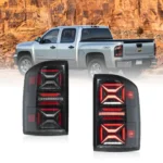 2007-2013 GMC Sierra Tail lights Upgrade X shape Full LED C