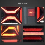 2007-2013 GMC Sierra Tail lights Upgrade X shape Full LED - Image 4
