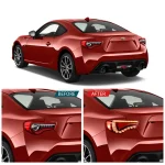 2013-2017 Scion FRS Tail lights Custom With LED GTS Style Before and After