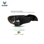 2013-2017 Scion FRS Tail lights Custom With LED GTS Style Wiring Harness